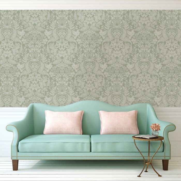 Loxley Woodland Wallpaper Sage