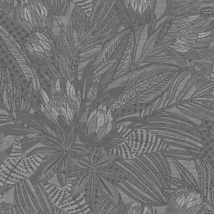 Susara Tropical Leaf Metallic Wallpaper