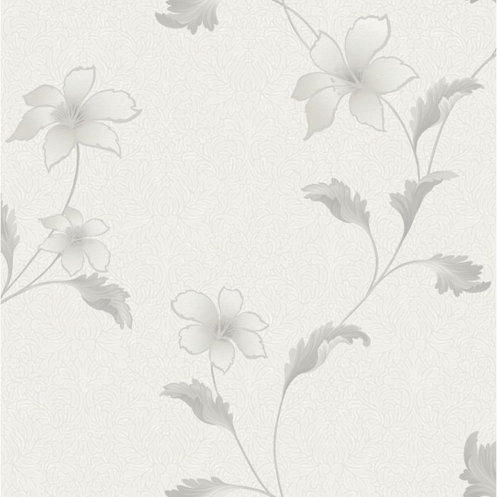 Holden Opus Floriana Floral Wallpaper Dove