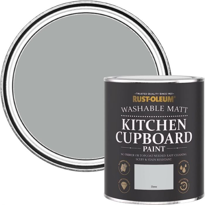 Rust-Oleum Kitchen Cupboard Paint - Dove 750ml