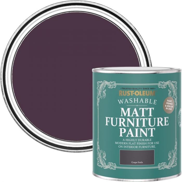 Rust-Oleum Matt Furniture Paint Grape Soda 750ml
