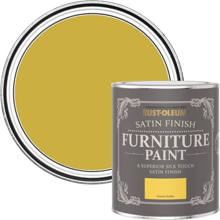 Rust-Oleum Satin Furniture Paint Lemon Sorbet 750ml