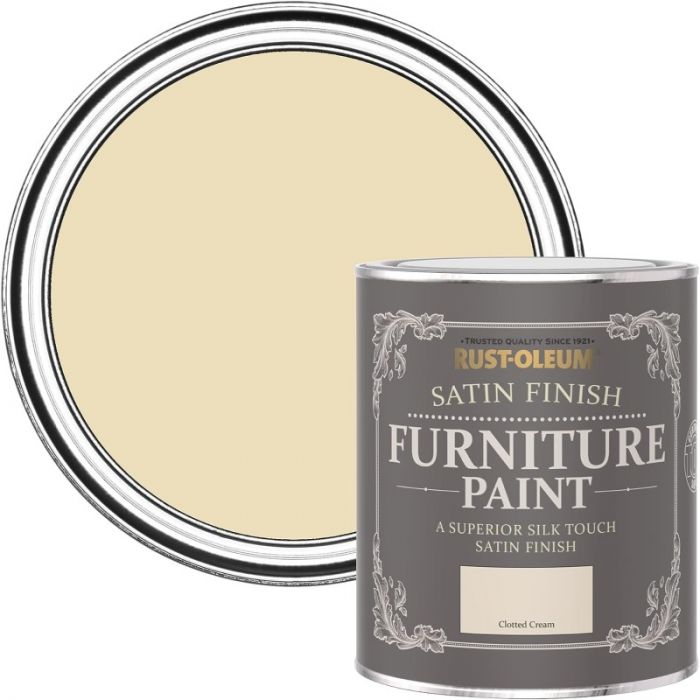 Rust-Oleum Satin Furniture Paint Clotted Cream 750ml