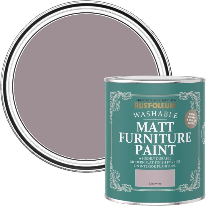 Rust-Oleum Matt Furniture Paint Lilac Wine 750ml