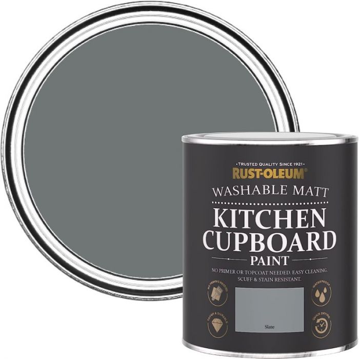 Rust-Oleum Matt Kitchen Cupboard Paint - Slate 750ml