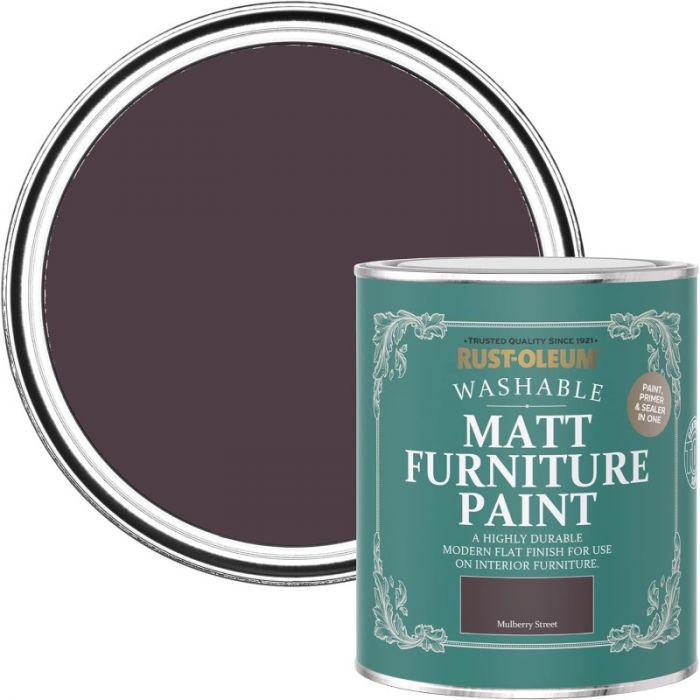 Rust-Oleum Matt Furniture Paint Mulberry Street 750ml