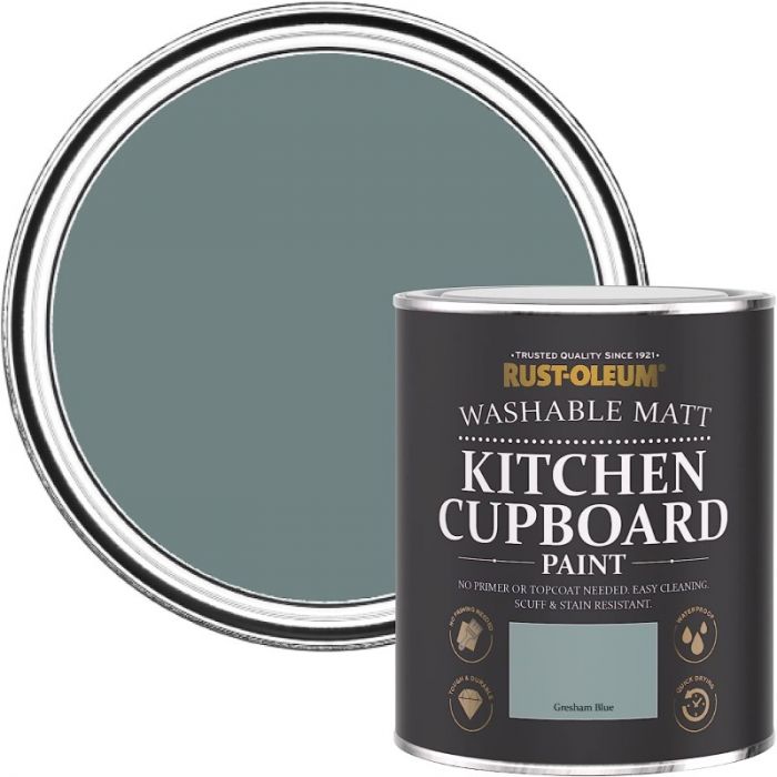 Rust-Oleum Kitchen Cupboard Paint - Gresham Blue 750ml