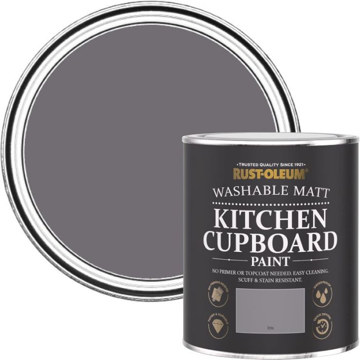 Rust-Oleum Matt Kitchen Cupboard Paint - Iris 750ml