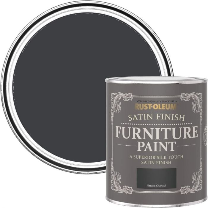 Rust-Oleum Satin Furniture Paint Natural Charcoal 750ml