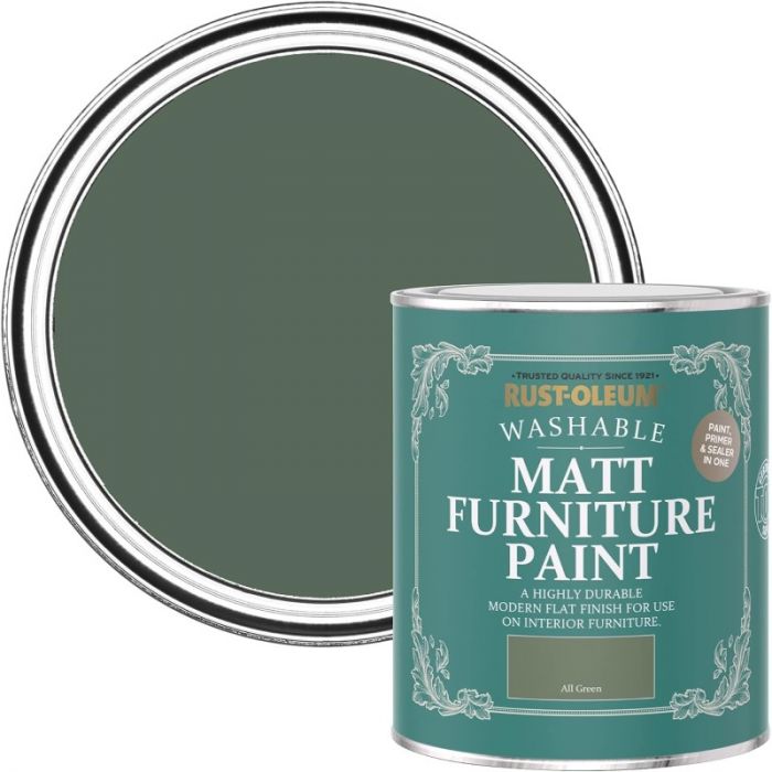 Rust-Oleum Matt Furniture Paint All Green 750ml