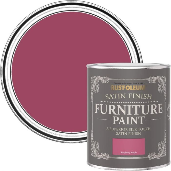 Rust-Oleum Satin Furniture Paint Raspberry Ripple 750ml