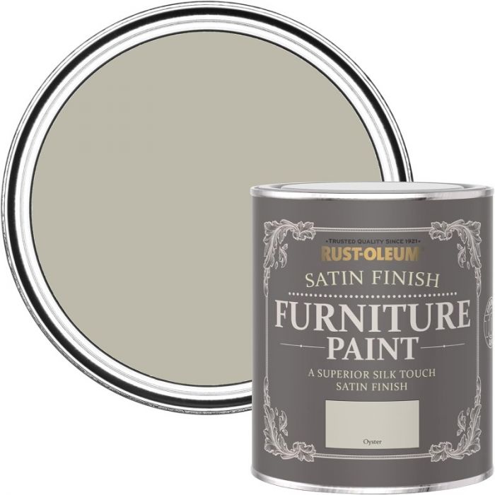 Rust-Oleum Satin Furniture Paint Oyster 750ml