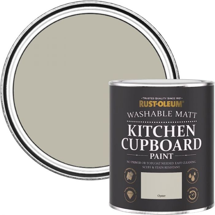 Rust-Oleum Kitchen Cupboard Paint - Oyster 750ml