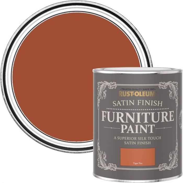 Rust-Oleum Satin Furniture Paint Tiger Tea 750ml