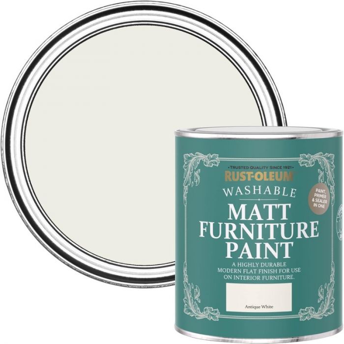 Rust-Oleum Matt Furniture Paint Antique White 750ml