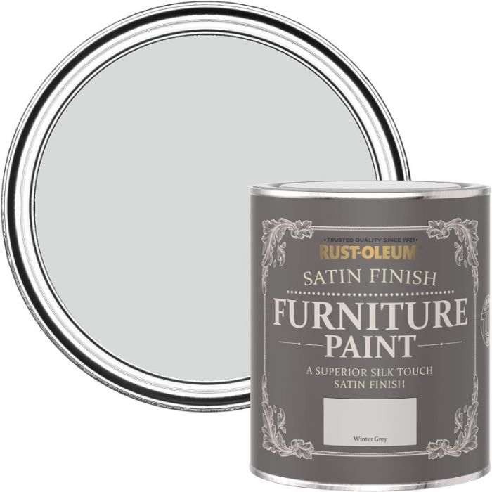 Rust-Oleum Satin Furniture Paint Winter Grey 750ml