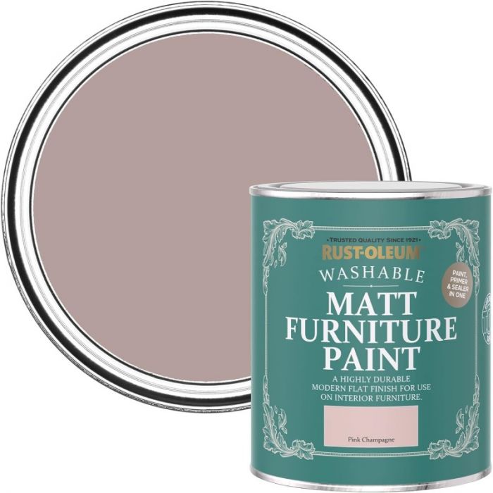 Rust-Oleum Matt Furniture Paint Pink Champagne 750ml