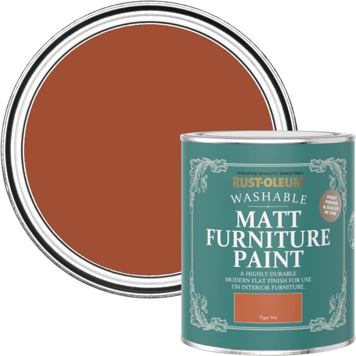 Rust-Oleum Matt Furniture Paint Tiger Tea 750ml