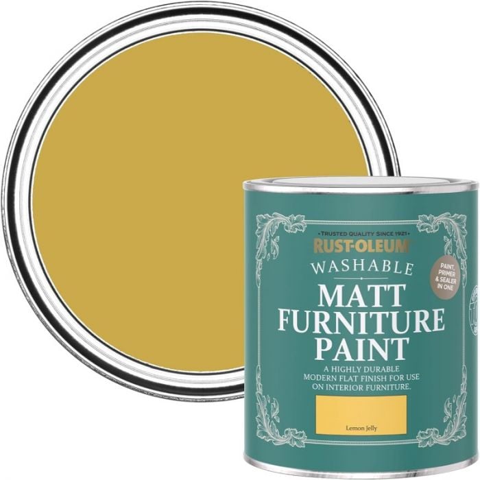 Rust-Oleum Matt Furniture Paint Lemon Jelly 750ml