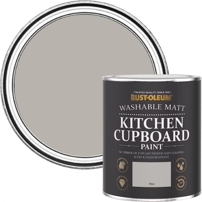 Rust-Oleum Kitchen Cupboard Paint - Flint 750ml