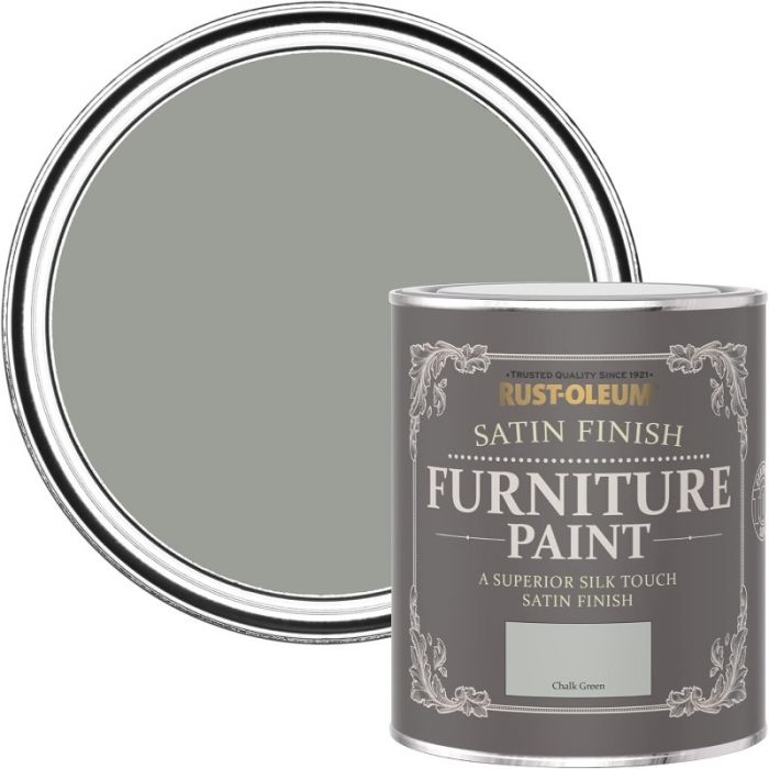Rust-Oleum Satin Furniture Paint Chalk Green 750ml