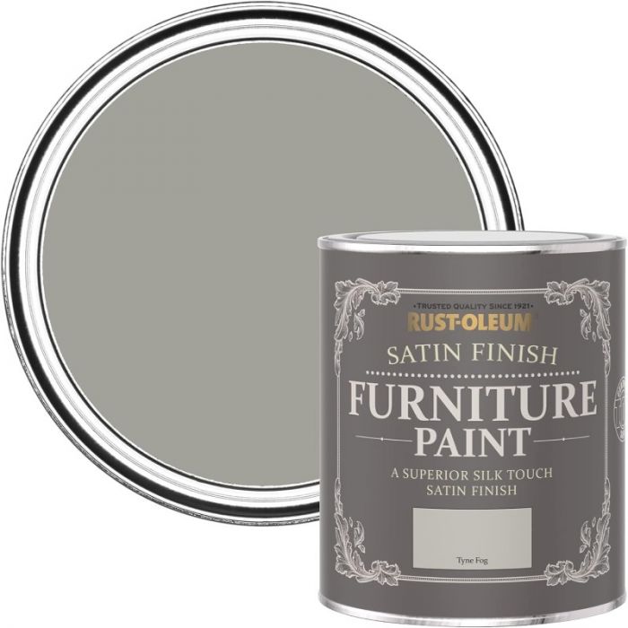 Rust-Oleum Satin Furniture Paint Tyne Fog 750ml