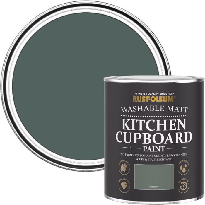 Rust-Oleum Matt Kitchen Cupboard Paint - Serenity 750ml