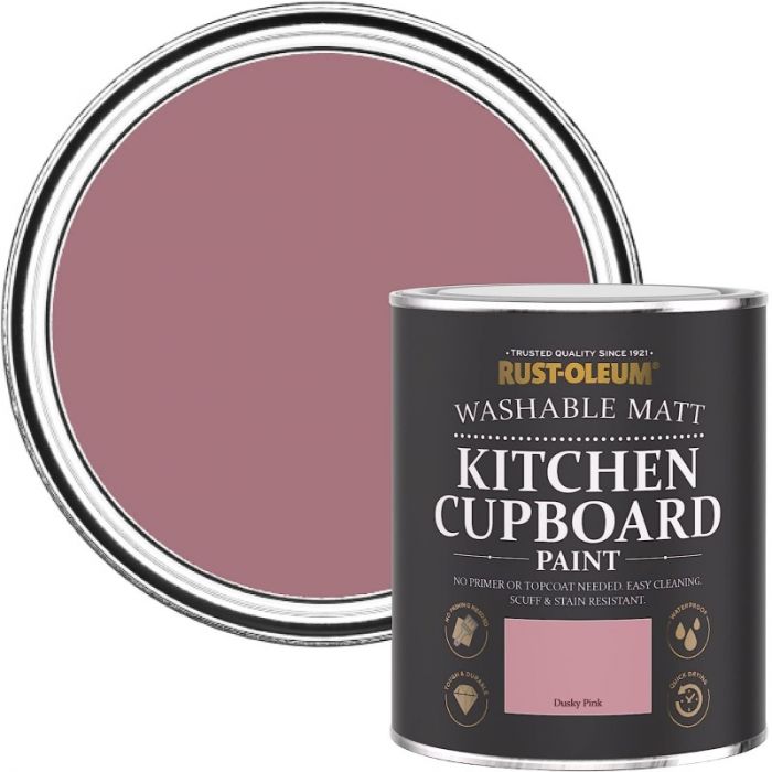 Rust-Oleum Kitchen Cupboard Paint - Dusky Pink 750ml