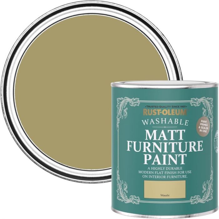 Rust-Oleum Matt Furniture Paint Wasabi 750ml