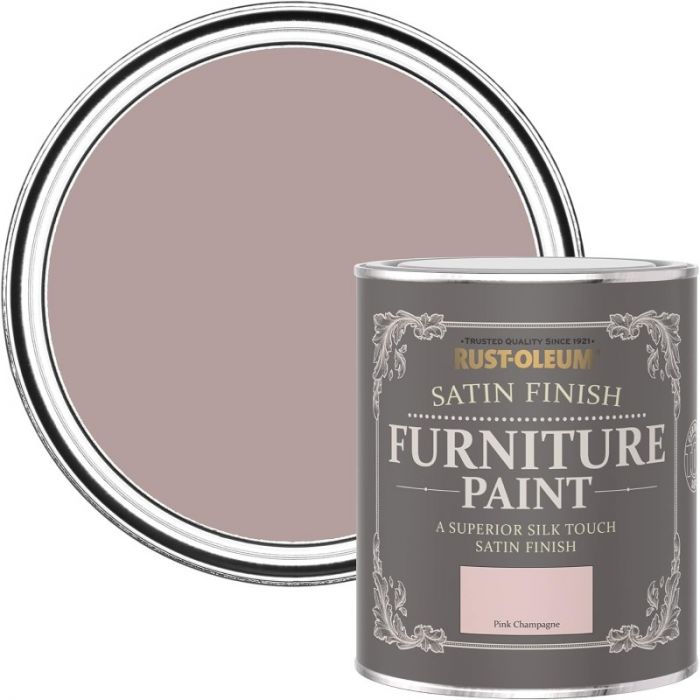 Rust-Oleum Satin Furniture Paint Pink Champagne 750ml