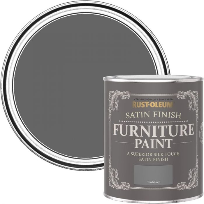 Rust-Oleum Satin Furniture Paint Torch Grey 750ml