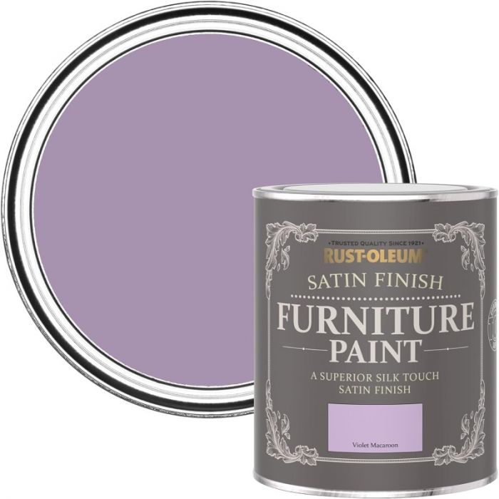 Rust-Oleum Satin Furniture Paint Violet Macaroon 750ml