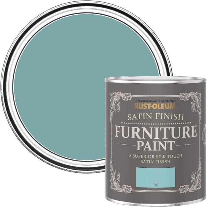Rust-Oleum Satin Furniture Paint Teal 750ml