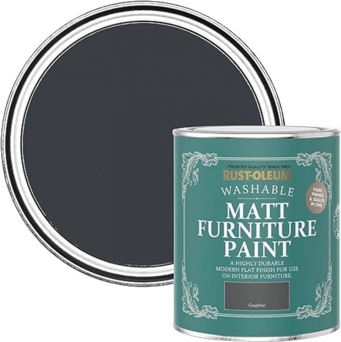 Rust-Oleum Matt Furniture Paint Graphite 750ml