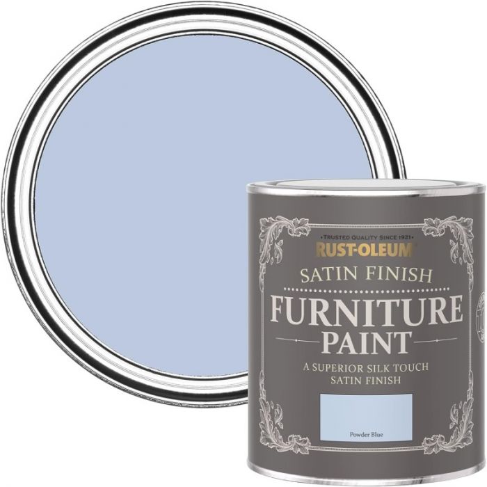Rust-Oleum Satin Furniture Paint Powder Blue 750ml