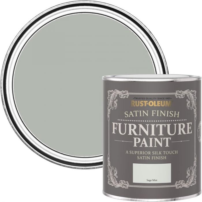 Rust-Oleum Satin Furniture Paint Sage Mist 750ml