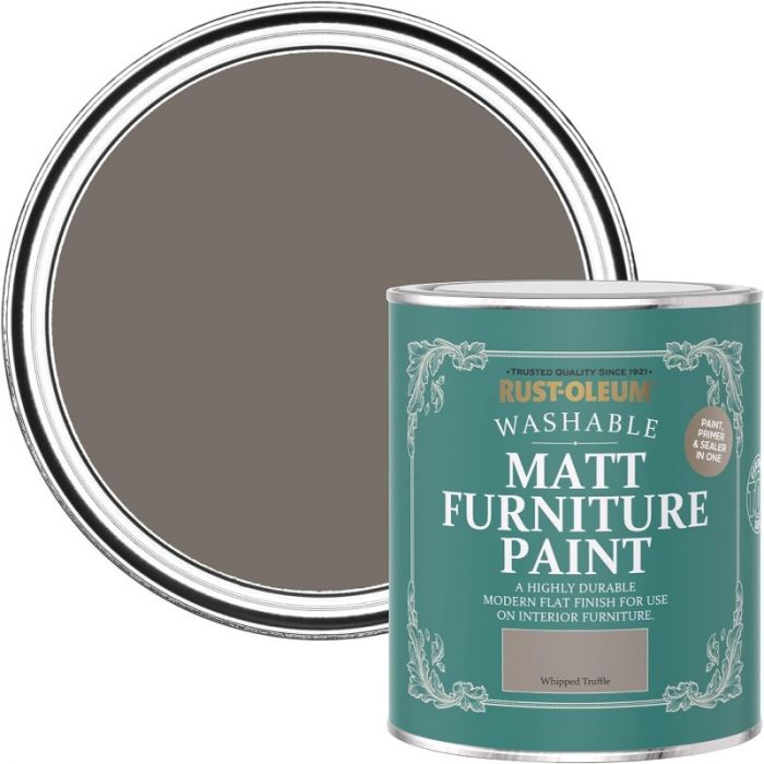 Rust-Oleum Matt Furniture Paint Whipped Truffle 750ml