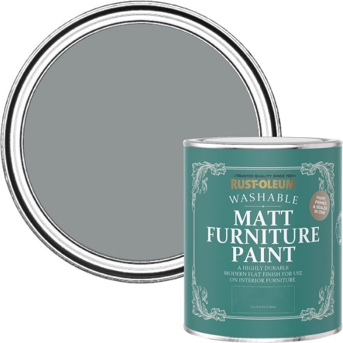 Rust-Oleum Matt Furniture Paint Mid-Anthracite 750ml