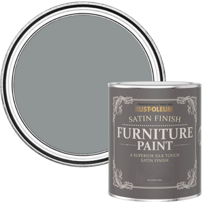 Rust-Oleum Satin Furniture Paint - Mid-Anthracite 750ml