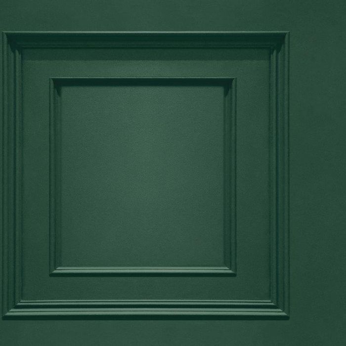 Oliana Wood Panel Effect Wallpaper Green