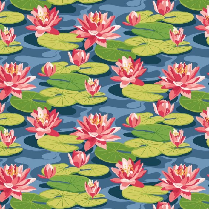 Ohpopsi Waterlily Wallpaper 
