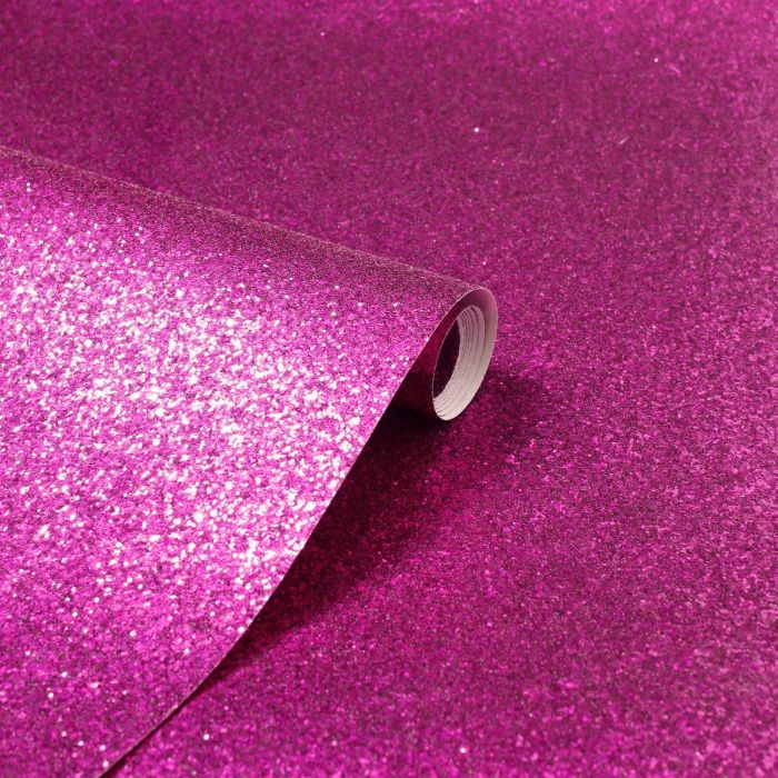 Luxury Sparkle Glitter Wallpaper Hot Pink