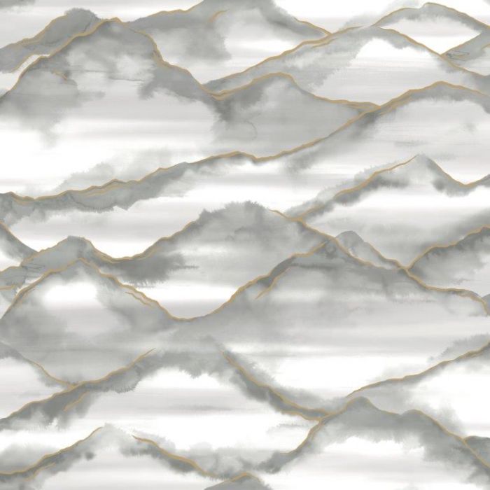 Elias Marble Wave Wallpaper Grey