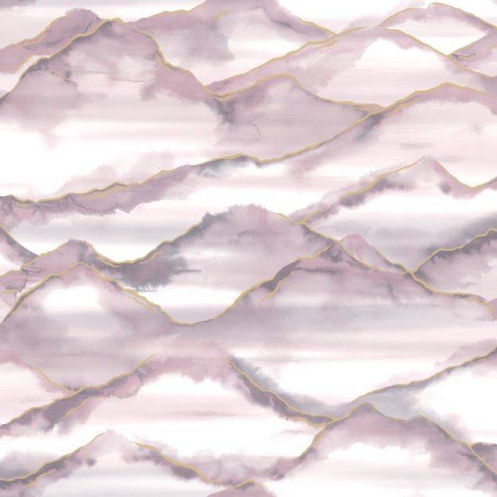 Elias Marble Wave Wallpaper Pink