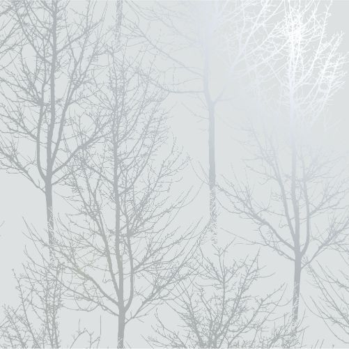 Rhea Trees Wallpaper Grey/Silver