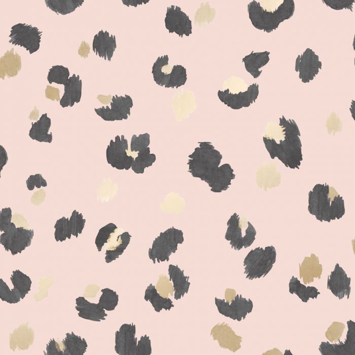 Amur Leopard Wallpaper Pink | Designer Wallpaper | Decorating Centre Online