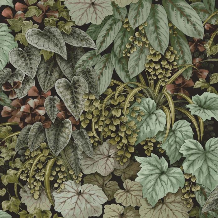 Cascading Garden Botanical Leaf Wallpaper