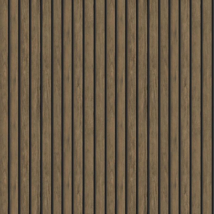 Acacia Wood Effect Striped Wallpaper