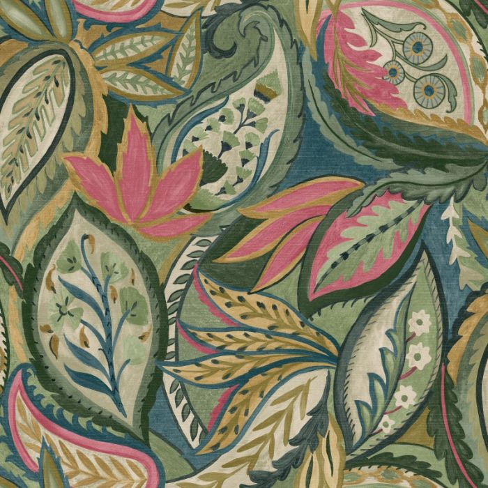Amaira Paisley Leaf Wallpaper