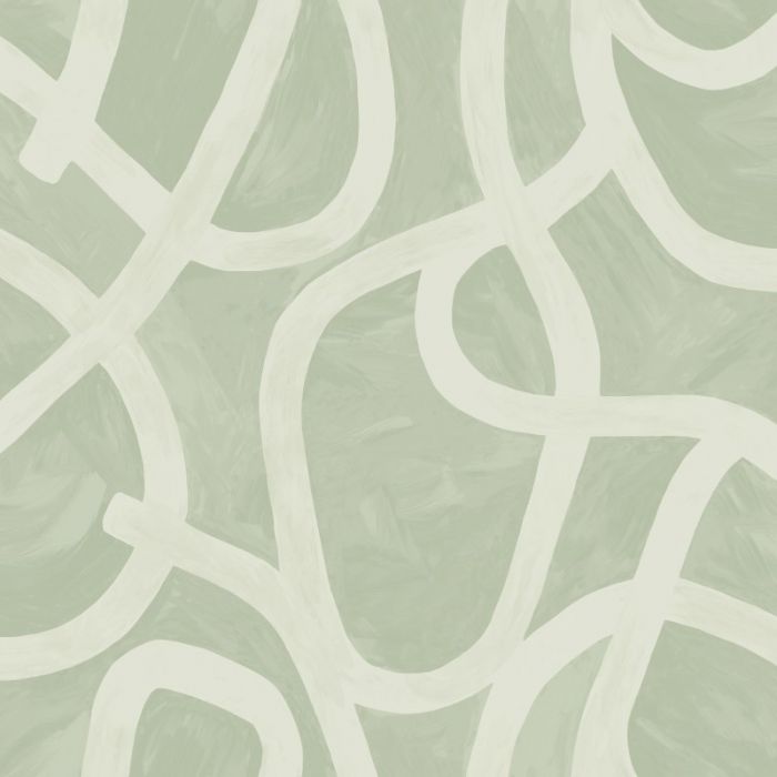Moleta Swirl Sage Wallpaper
